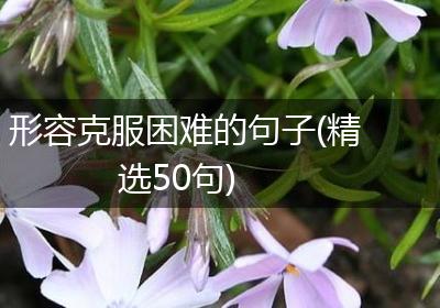 形容克服困难的句子(精选50句)