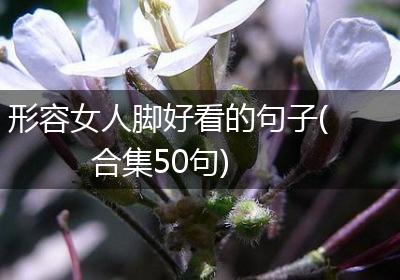 形容女人脚好看的句子(合集50句)