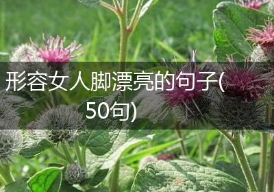 形容女人脚漂亮的句子(50句)