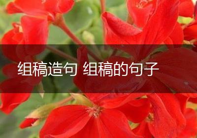 组稿造句 组稿的句子