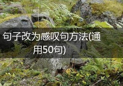 句子改为感叹句方法(通用50句)