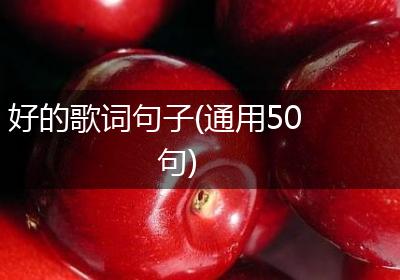 好的歌词句子(通用50句)