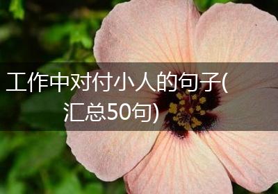 工作中对付小人的句子(汇总50句)