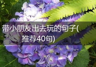 带小朋友出去玩的句子(推荐40句)