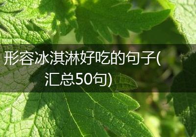 形容冰淇淋好吃的句子(汇总50句)