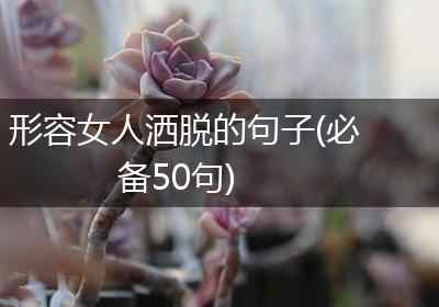 形容女人洒脱的句子(必备50句)