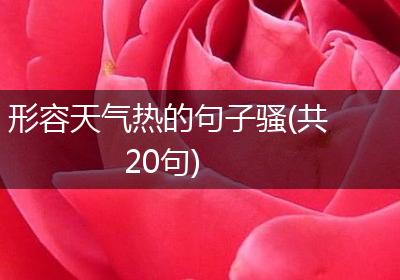 形容天气热的句子骚(共20句)