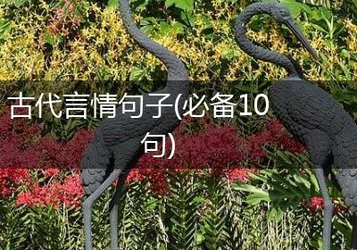 古代言情句子(必备10句)