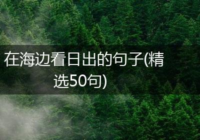 在海边看日出的句子(精选50句)