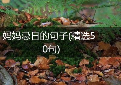 妈妈忌日的句子(精选50句)