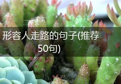 形容人走路的句子(推荐50句)