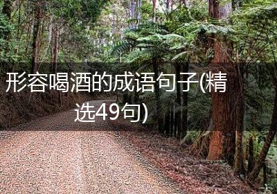 形容喝酒的成语句子(精选49句)