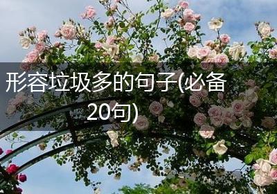 形容垃圾多的句子(必备20句)