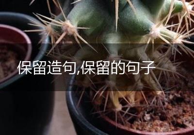保留造句,保留的句子