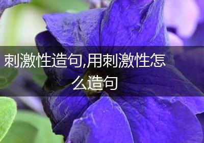 刺激性造句,用刺激性怎么造句