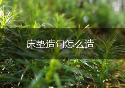 床垫造句怎么造