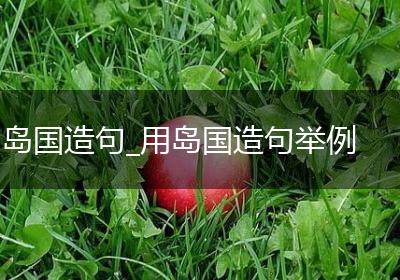 岛国造句_用岛国造句举例