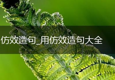 仿效造句_用仿效造句大全