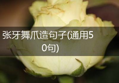 张牙舞爪造句子(通用50句)