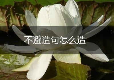 不避造句怎么造