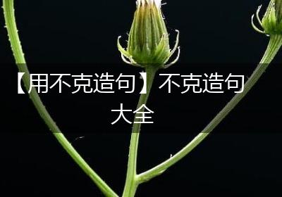 【用不克造句】不克造句大全