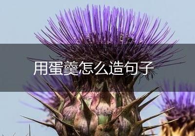 用蛋羹怎么造句子
