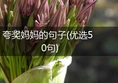 夸奖妈妈的句子(优选50句)