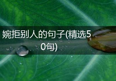 婉拒别人的句子(精选50句)