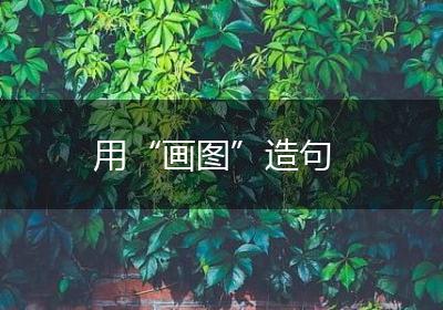 用“画图”造句