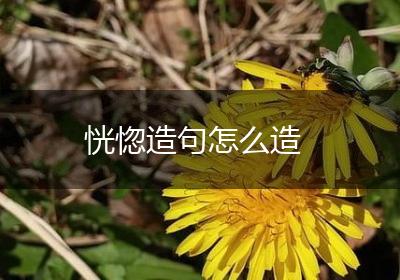 恍惚造句怎么造