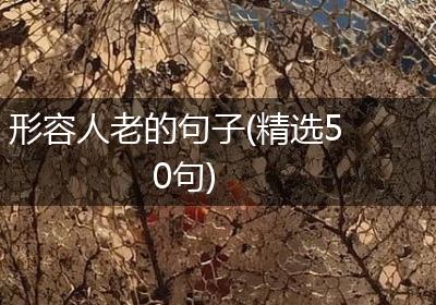 形容人老的句子(精选50句)