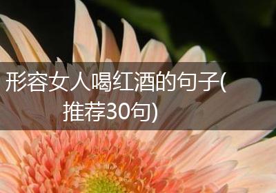 形容女人喝红酒的句子(推荐30句)