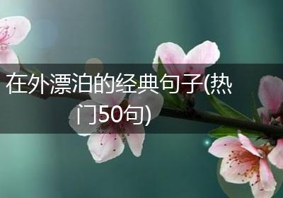 在外漂泊的经典句子(热门50句)