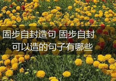 固步自封造句 固步自封可以造的句子有哪些