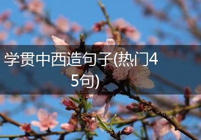 学贯中西造句子(热门45句)