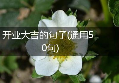开业大吉的句子(通用50句)