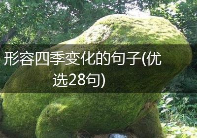 形容四季变化的句子(优选28句)