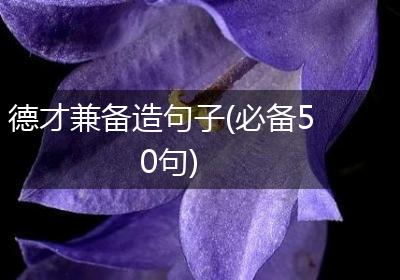 德才兼备造句子(必备50句)