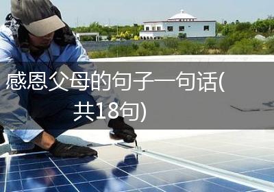感恩父母的句子一句话(共18句)