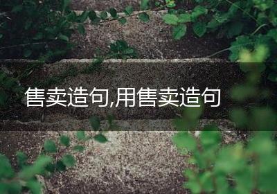售卖造句,用售卖造句