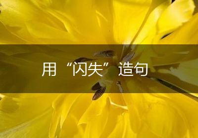 用“闪失”造句
