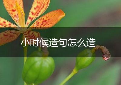 小时候造句怎么造