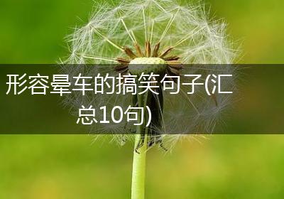 形容晕车的搞笑句子(汇总10句)