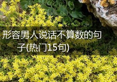 形容男人说话不算数的句子(热门15句)