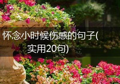 怀念小时候伤感的句子(实用20句)
