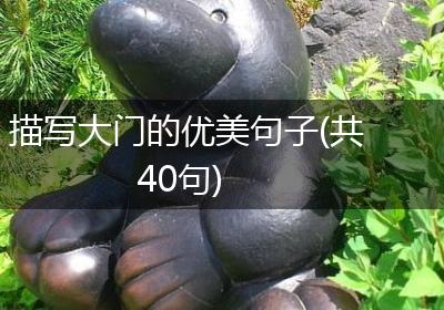 描写大门的优美句子(共40句)