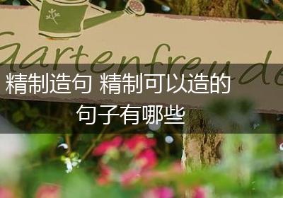 精制造句 精制可以造的句子有哪些