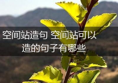 空间站造句 空间站可以造的句子有哪些