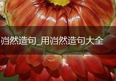 岿然造句_用岿然造句大全