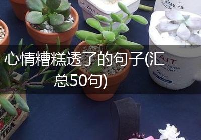 心情糟糕透了的句子(汇总50句)